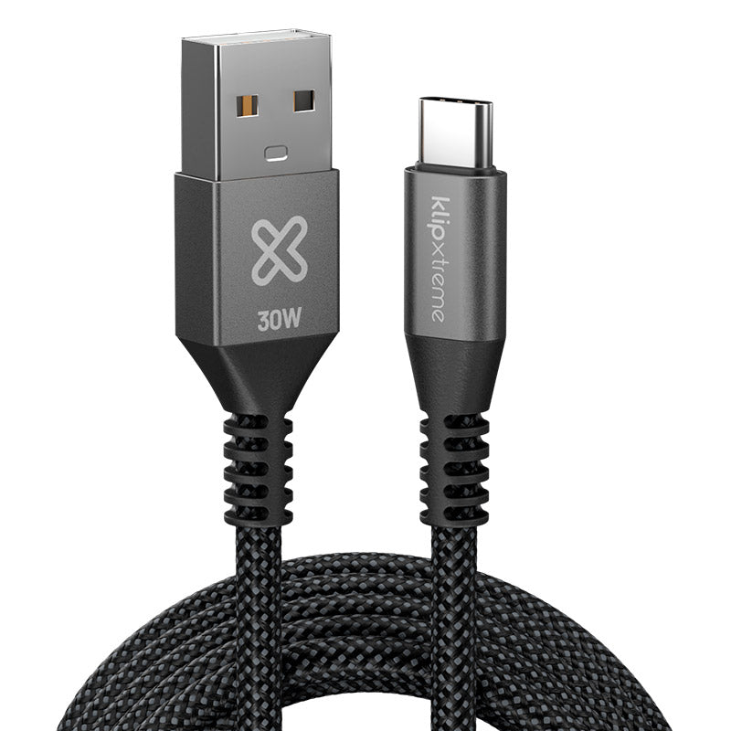 Cable USB-A a USB-C® PowerGo 050 Klip Xtreme KAC-050-10FT 30W Carga Ultrarrápida 480mbps 3M — vista 2