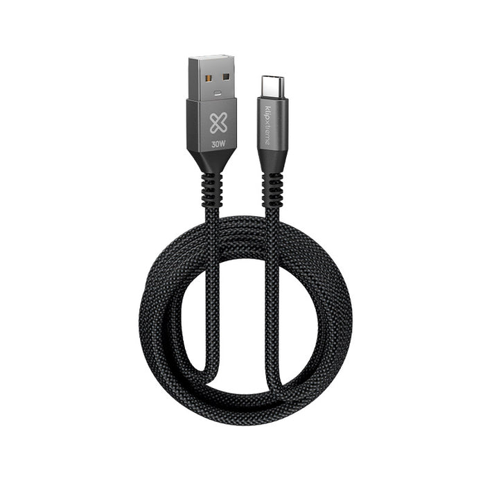 Cable USB-A a USB-C® PowerGo 050 Klip Xtreme KAC-050-10FT 30W Carga Ultrarrápida 480mbps 3M