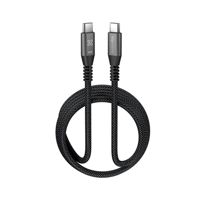 Cable USB-C® PowerGo 250 Klip Xtreme KAC-250-6FT 60W Carga Ultrarrápida 480mbps 1.8M