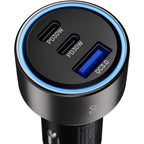 Cargador de Auto PowerCar 60 Klip Xtreme KCC-060 60W 3 puertos carga rápida — vista 2