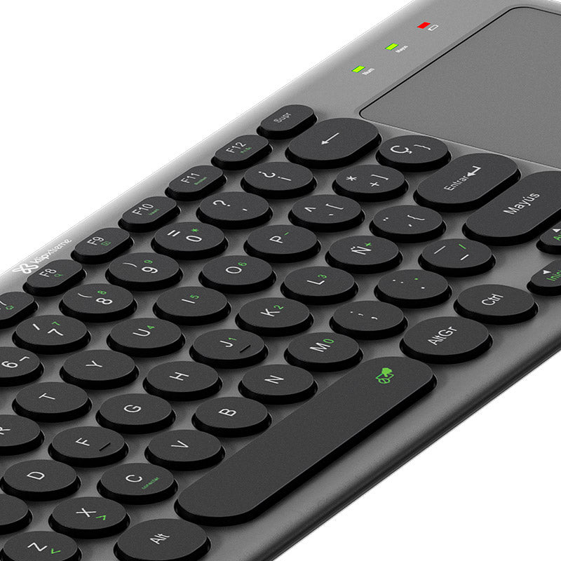 Teclado Klip Xtreme KeyGlider KCK-550S Inalámbrico con Panel Táctil Español — vista 3