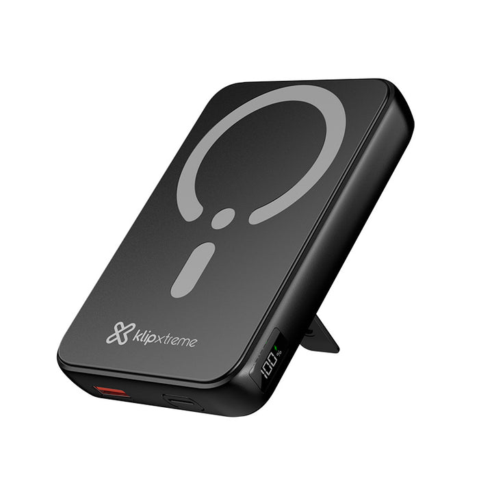 PowerBank Inalámbrico PowerMag Ultra Klip Xtreme KPB-650 10000mAh Sujeción Magnética USB-C® Soporte Plegable