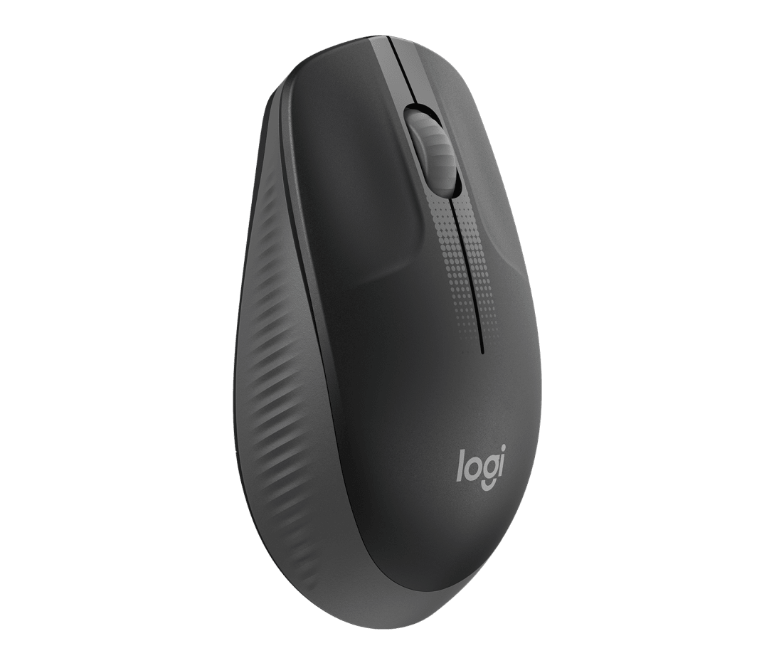 Mouse Logitech M190 Wireless Full-Size Charcoal — vista 2