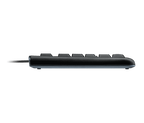 Perfil del teclado incluido en Combo Logitech MK120 USB Español Negro; distribución de teclas no visible