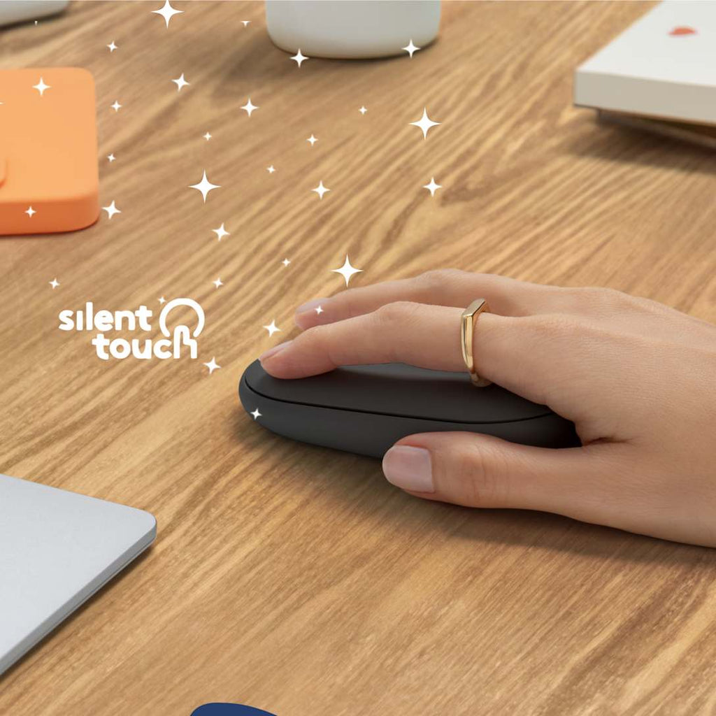 Mouse Logitech Pebble 2 M350s Bluetooth Grafito — vista 2