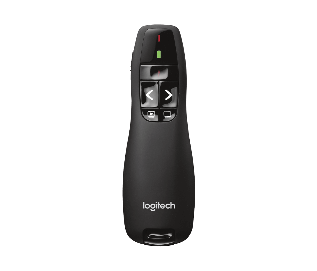 Presentador Logitech R400 Wireless con láser rojo